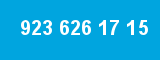 923 626 17 15 923 626 17 15